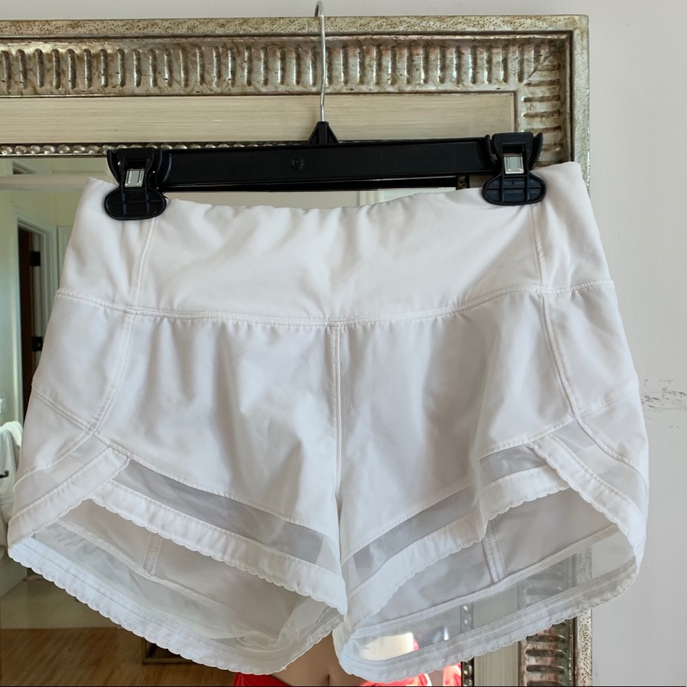 White Lululemon Shorts